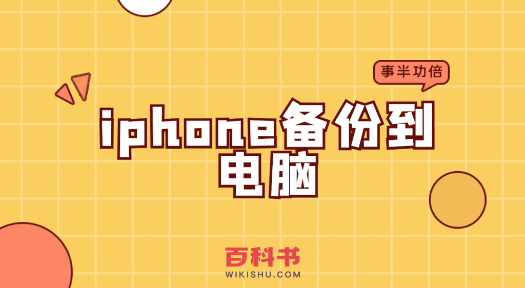 苹果iPhone手机如何备份到电脑/PC