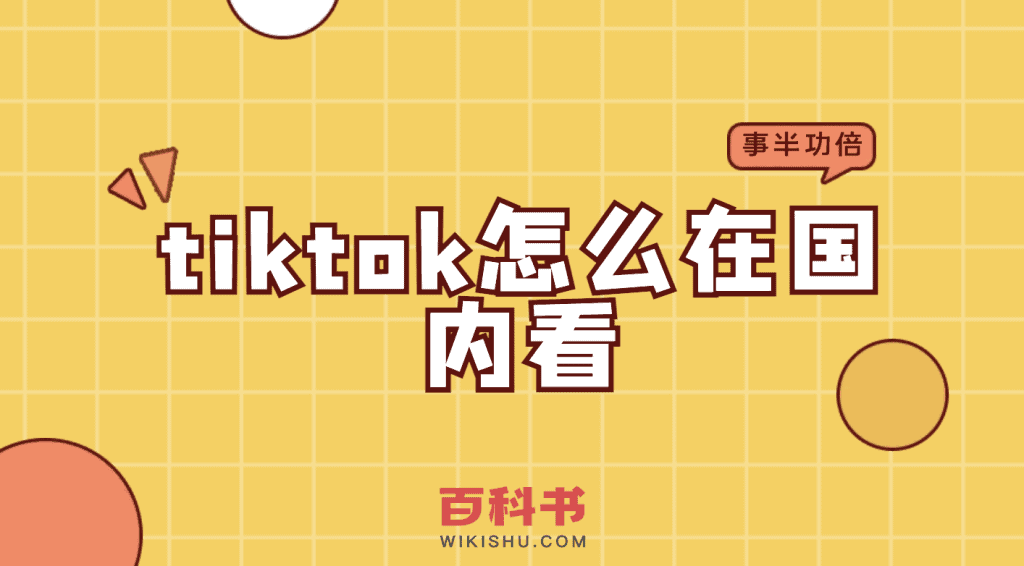 tiktok怎么在国内看