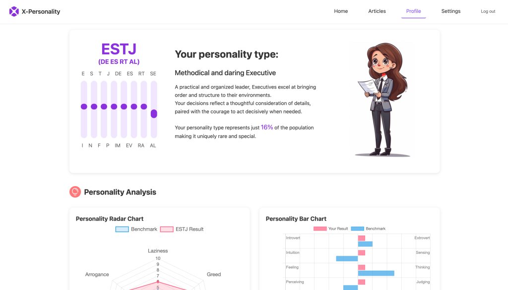 X-Personality - 免费MBTI人格测试发现真实的自己